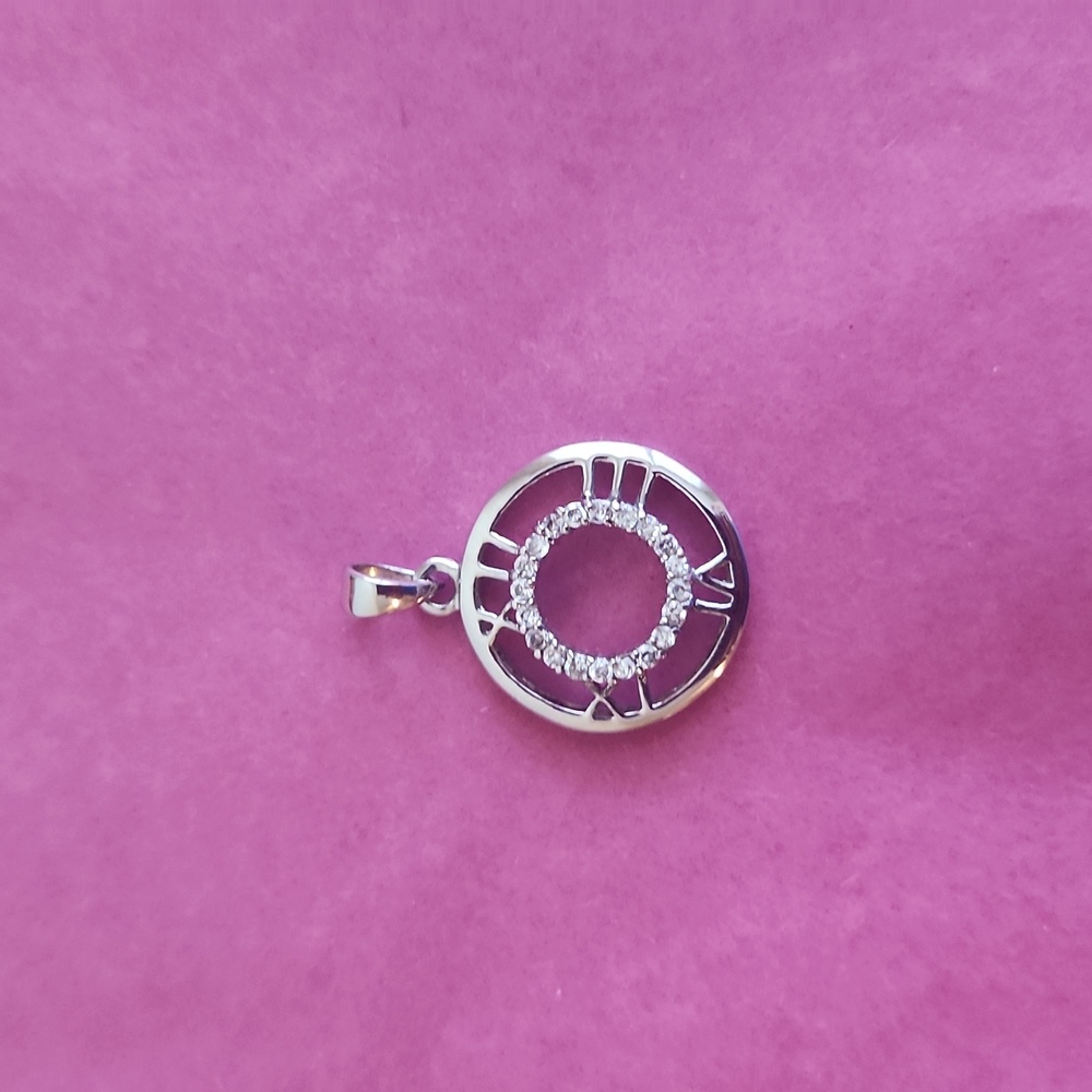 Silver Roman Numeral Pendant